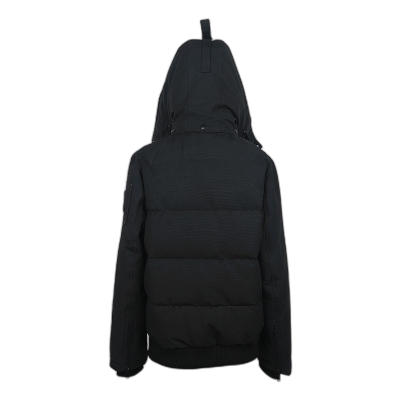 Moose Knuckles Contrast-Pocket Hooded Parka – Colour-Block Design, Canadian Down