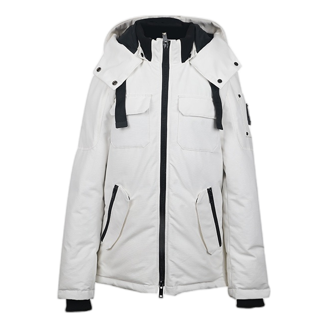 Moose Knuckles Contrast-Pocket Hooded Parka – Bold Design, Canadian Down
