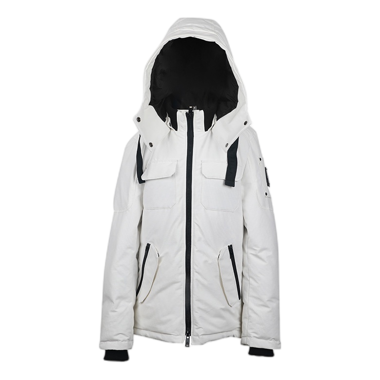 Moose Knuckles Contrast-Pocket Hooded Parka – Bold Design, Canadian Down