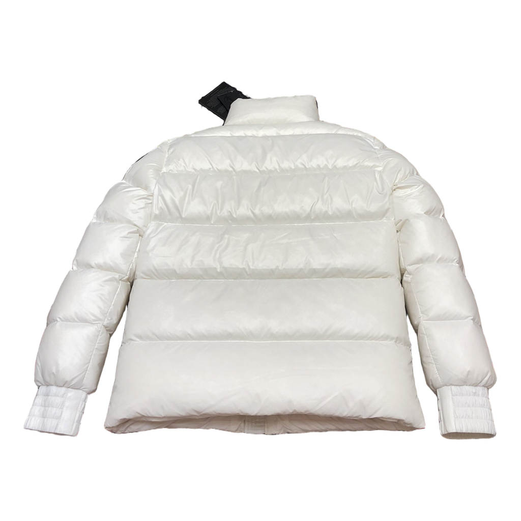 Moose Knuckles Logo-Zip Quilted Bomber – Off White, Canadian Down