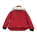 Moose Knuckles Women's Original Shearling-Trim 3Q Jacket – Navy, Extreme Cold