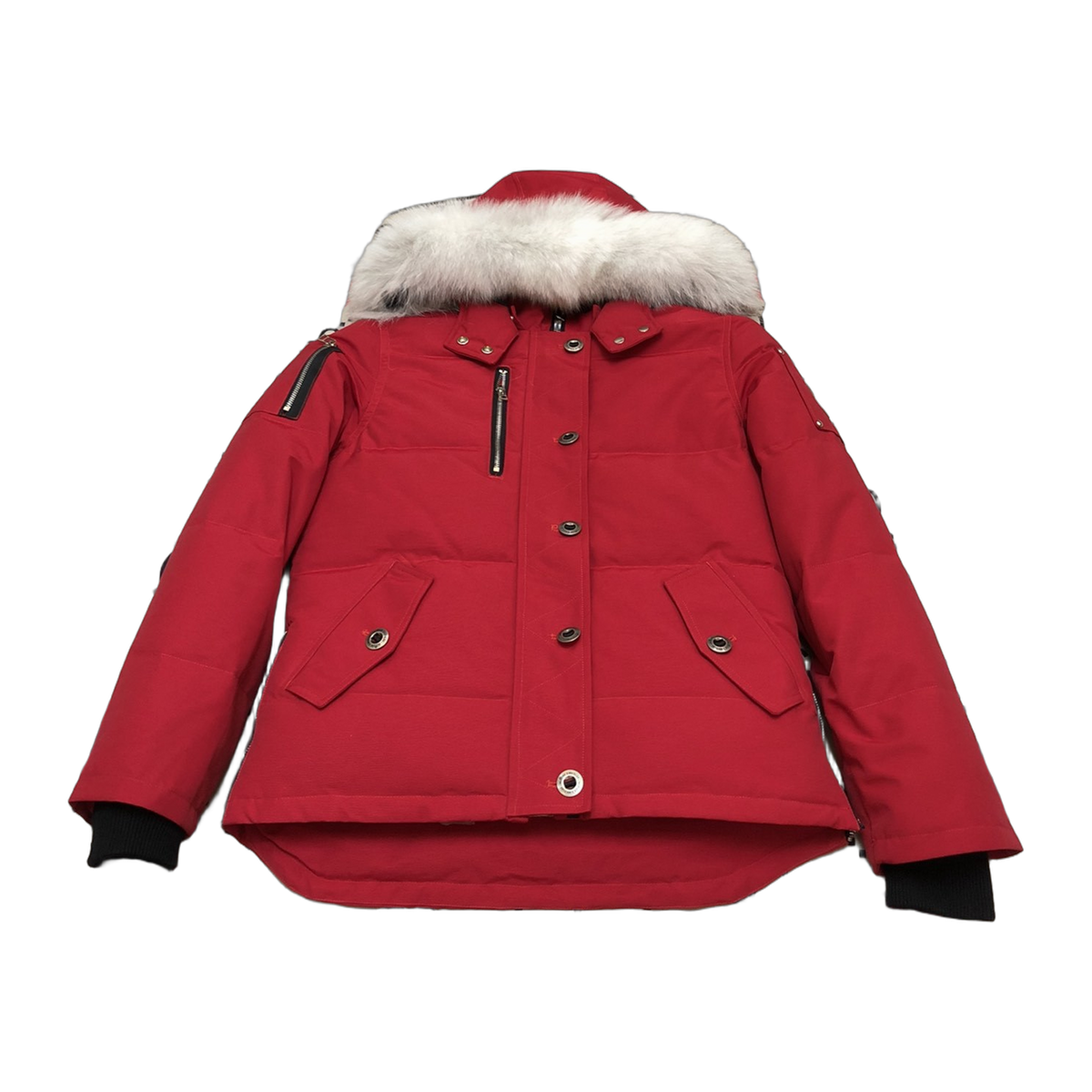 Moose Knuckles Women's Original Shearling-Trim 3Q Jacket – Navy, Extreme Cold