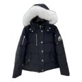 Moose Knuckles Chest-Zip Fur-Trim Hooded Puffer – Coyote Fur, Canadian Down
