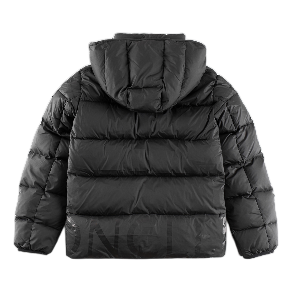Moncler Contrast-Lined Logo-Hood Puffer Jacket – Black, Public and Private Luxury