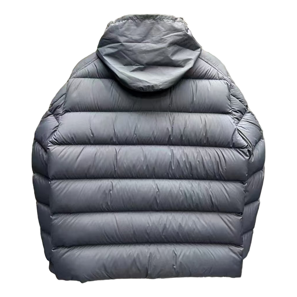 Moncler Tricolour Sleeve-Band Stand-Collar Puffer – Navy, Premium Down