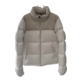 The North Face Cropped Puffer Jacket – Stand Collar, Cream