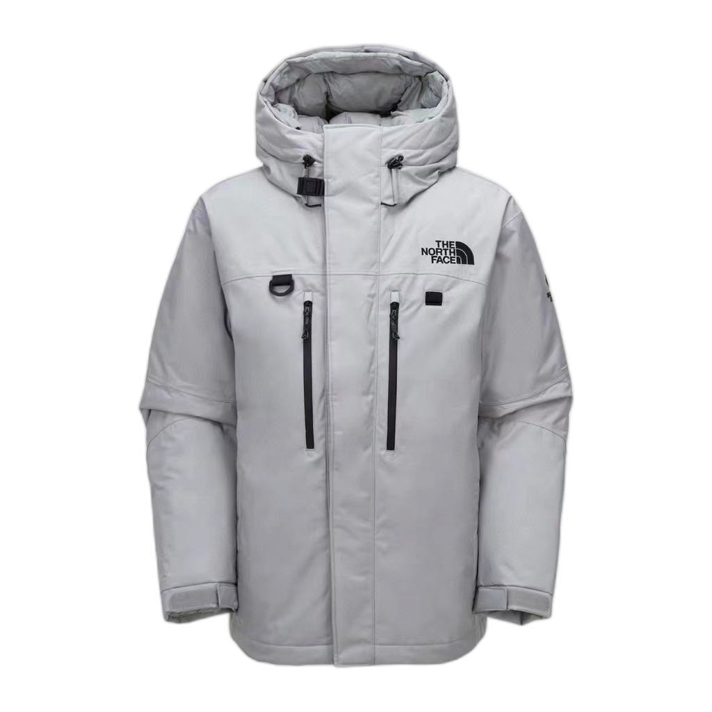 The North Face Himalayan Down Parka – Grey & White, 700-Fill