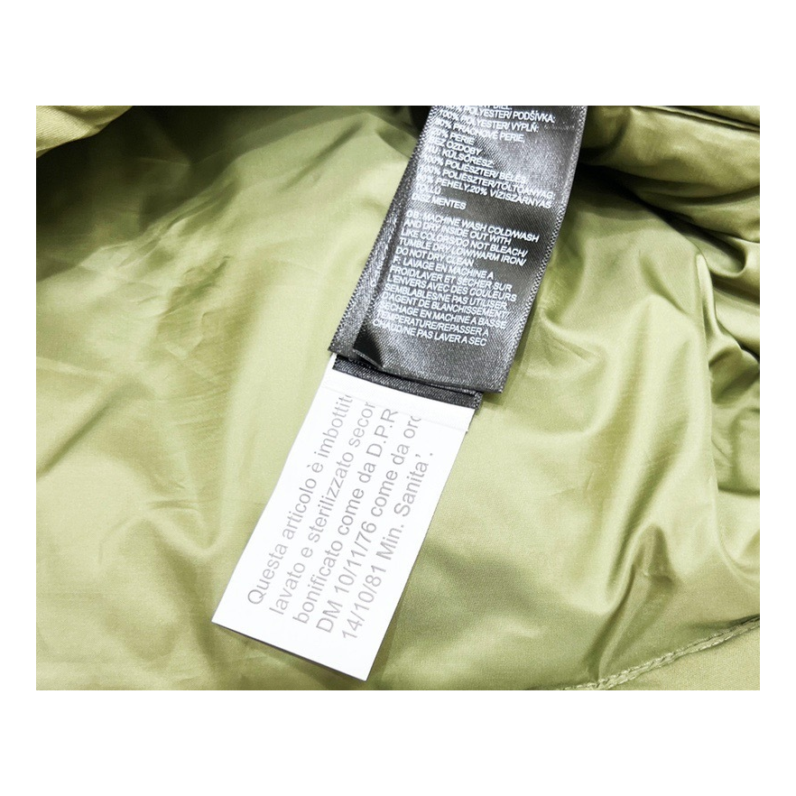 The North Face Fleece-Panel Puffer Jacket – Stand Collar, Olive