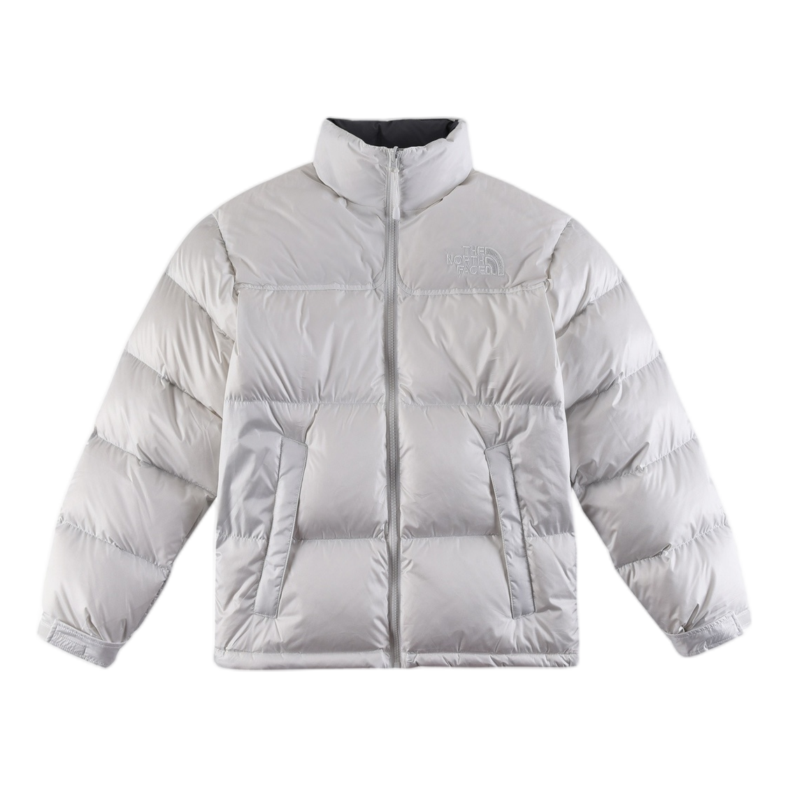 The North Face Contrast-Panel Puffer Jacket – Stand Collar