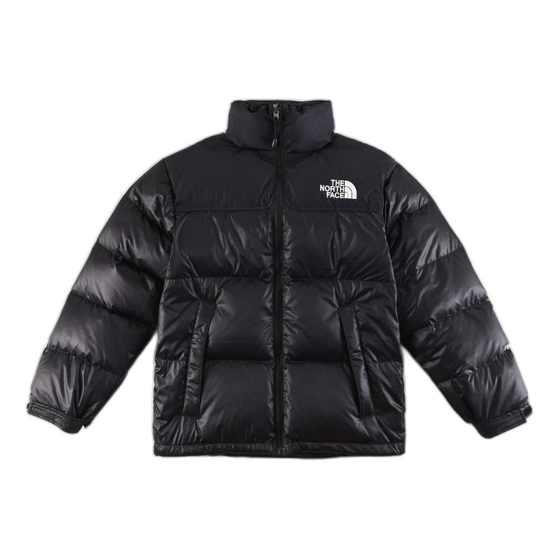The North Face Contrast-Panel Puffer Jacket – Stand Collar, Street-Ready