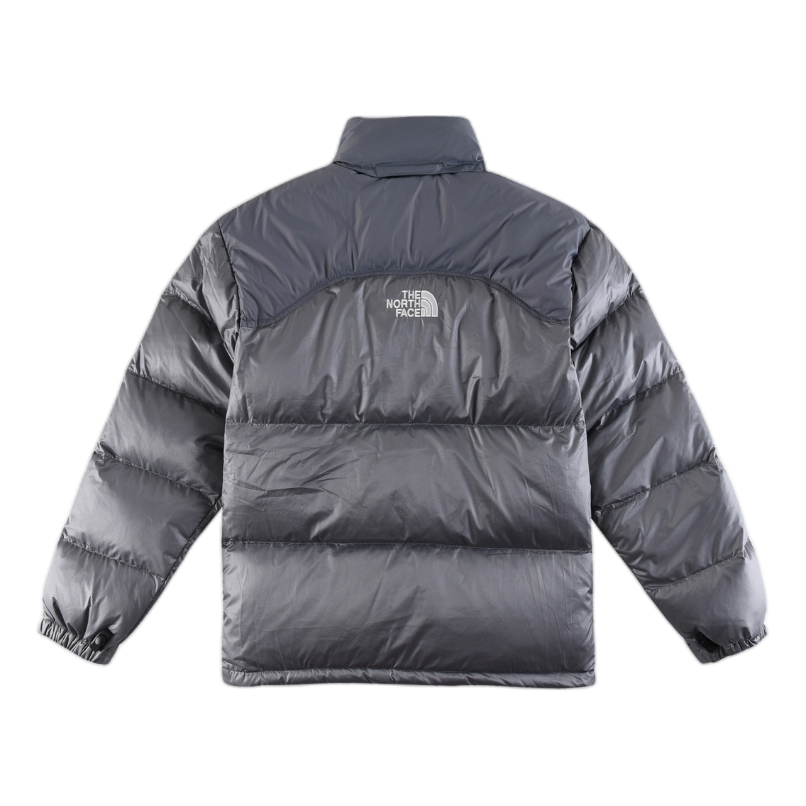 The North Face Contrast-Panel Puffer Jacket – Stand Collar, Two-Tone