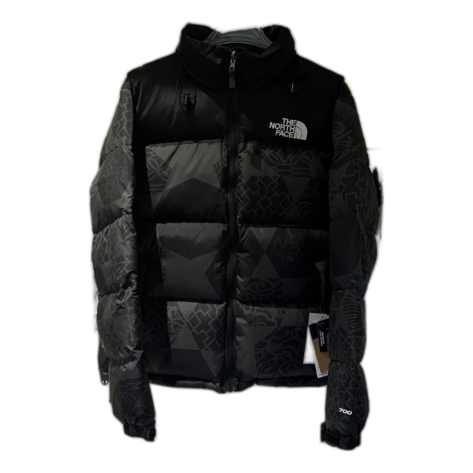The North Face 1996 Nuptse Patterned Puffer Jacket – Black, 700-Fill