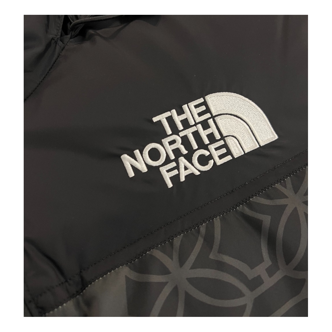 The North Face 1996 Nuptse Patterned Puffer Jacket – Black, 700-Fill